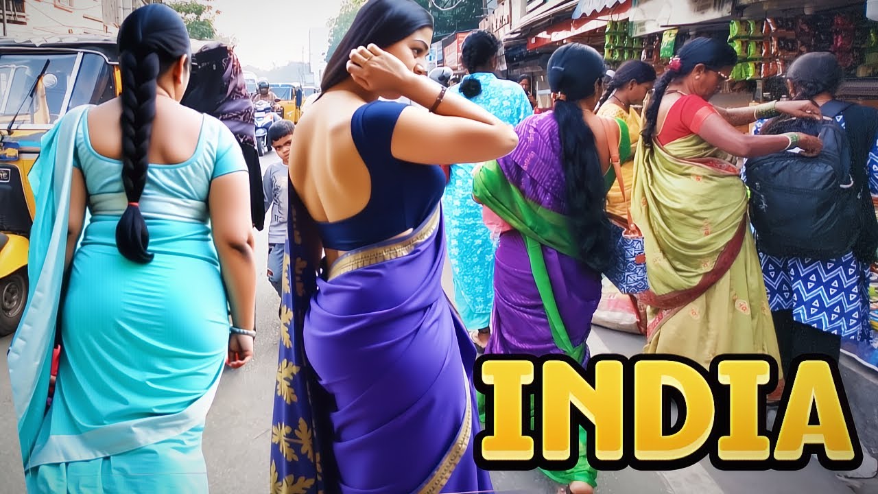 Как живут люди в Индии 🇮🇳 | Пеший тур 4K о повседневной жизни