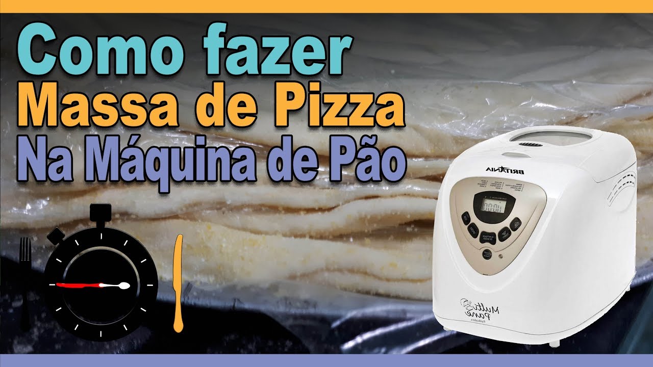 Como Fazer Massa de Pizza na Máquina de Pão - Receitas em Segundos | #0165