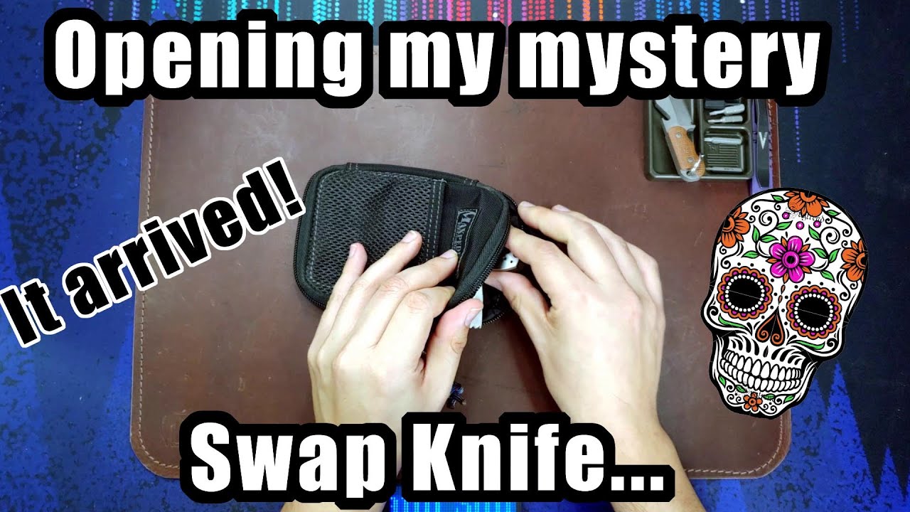 My Spooky Swap knife arrived! My first ever video  