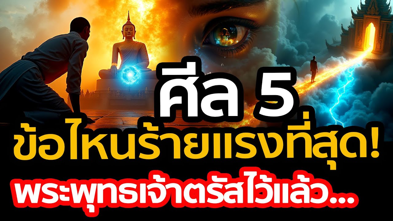 ศีล 5 ข้อไหนร้ายแรงที่สุด! ทำชีวิตพังไวที่สุดในชาตินี้ พระพุทธเจ้าตรัสไว้แล้ว ฟังแล้วต้องสะดุ้ง!
