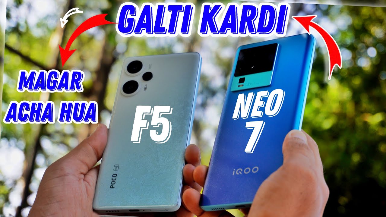Poco F5 Vs Iqoo Neo 7 : Camera Test, Speed Test, Pubg test & More