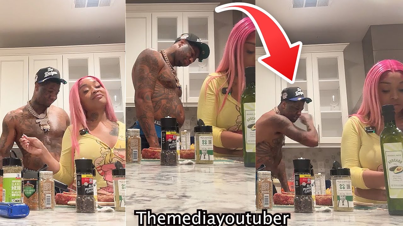 Blueface остроумно флиртует с девушкой Stunna Girl, готовя еду, целых 20 минут подряд 😮