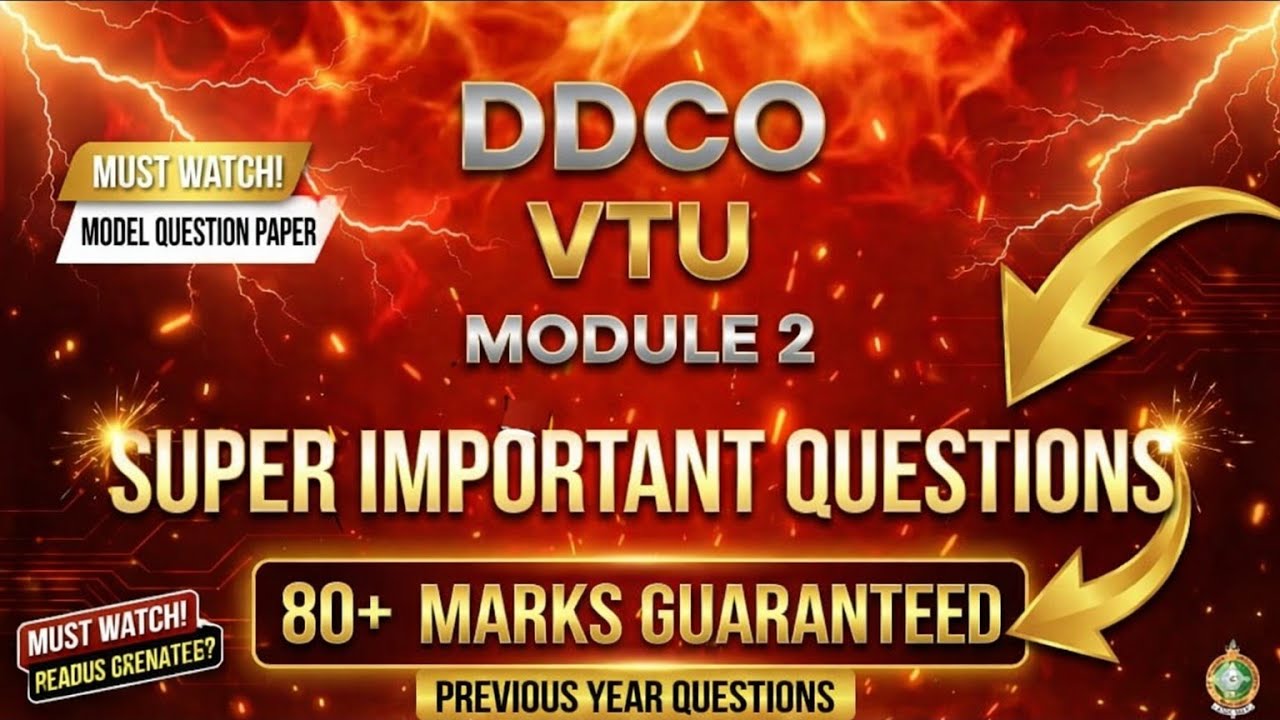 BCS302 DDCO SUPER IMPORTANT QUESTIONS WITH PREVIOUS YEAR QUESTIONS AND MODEL QUESTION PAPER QUESTION