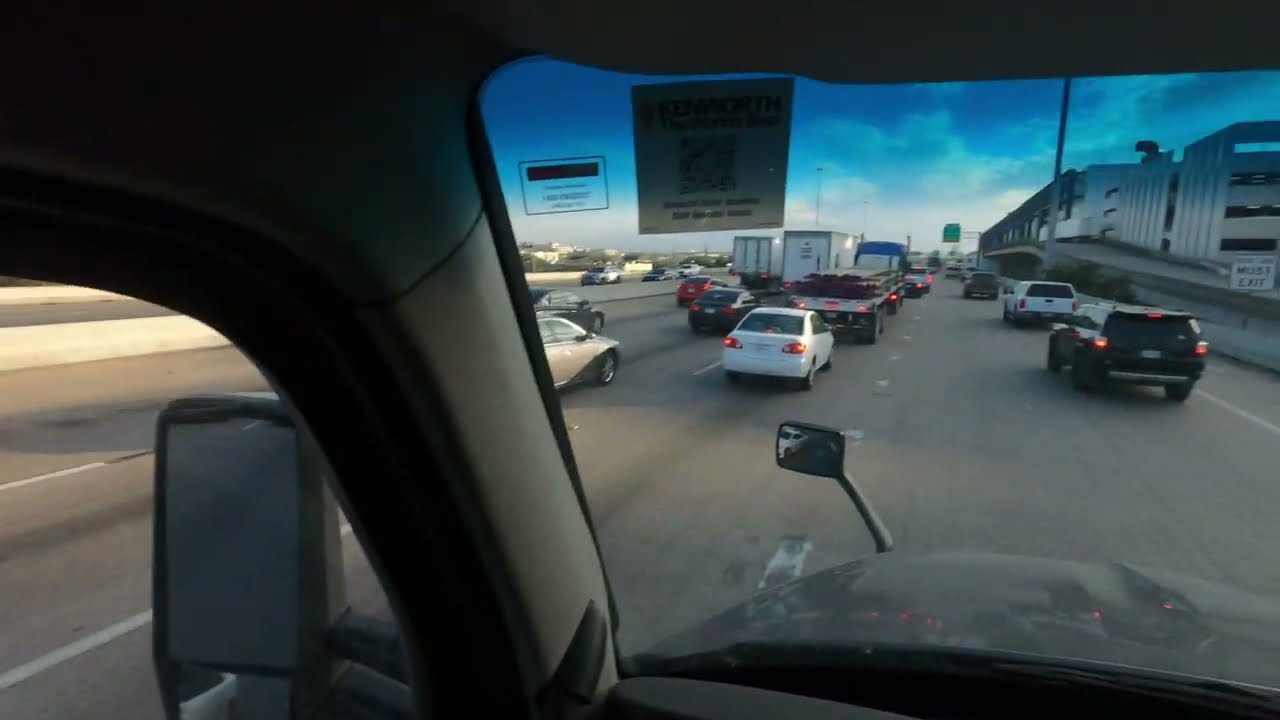Rookie Trucker Drives Through Houston Rush Hour Traffic to Deliver Load