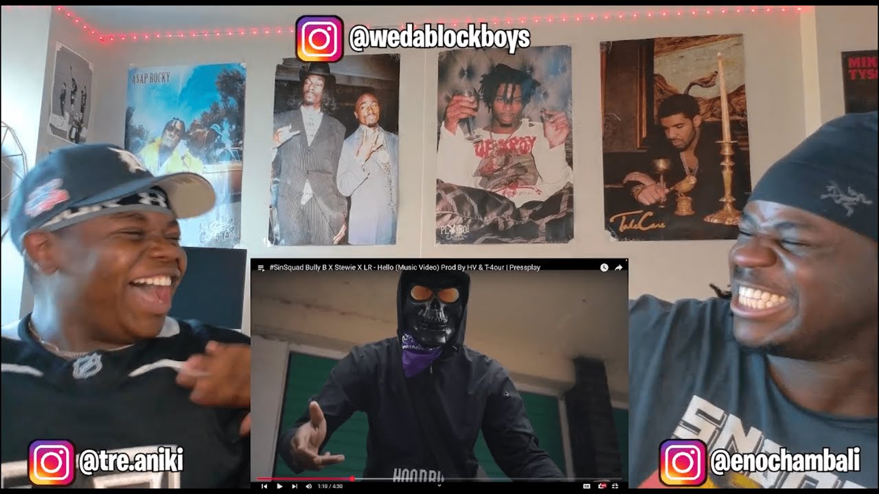 #SinSquad Bully B X Stewie X LR - Hello (Music Video) Prod By HV & T-4our - REACTION