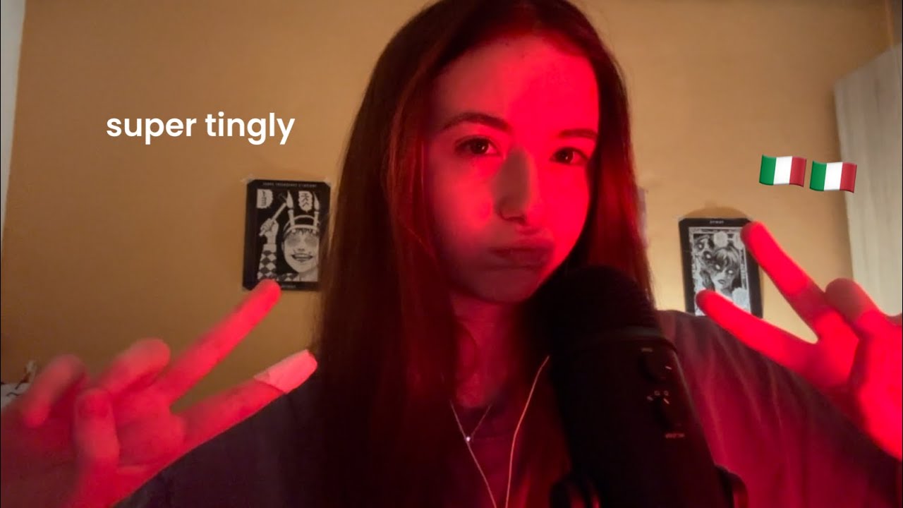 asmr in italian 🕯️˗ˏˋ📕ꔛ🇮🇹ˎˊ˗ (clicky whisper & repeating words) 