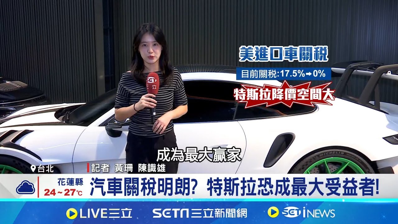 美製進口車等降稅! 特斯拉