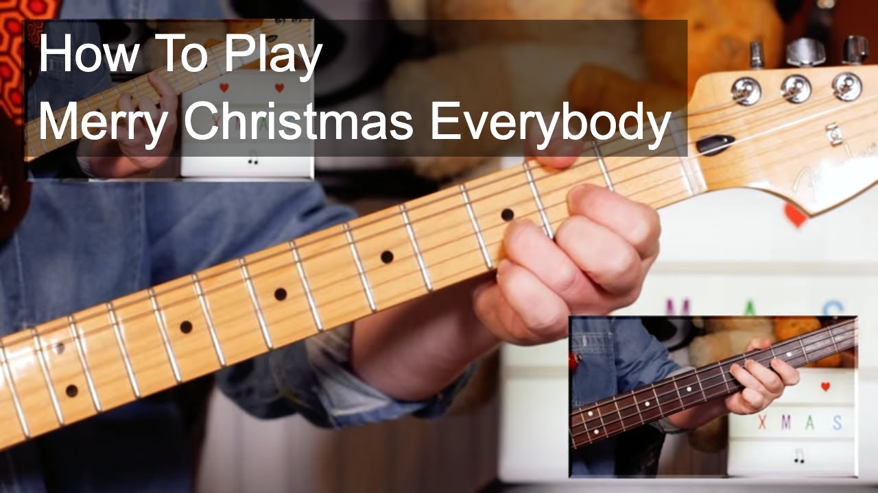 'Merry Christmas Everybody' Slade Guitar & Bass Lesson