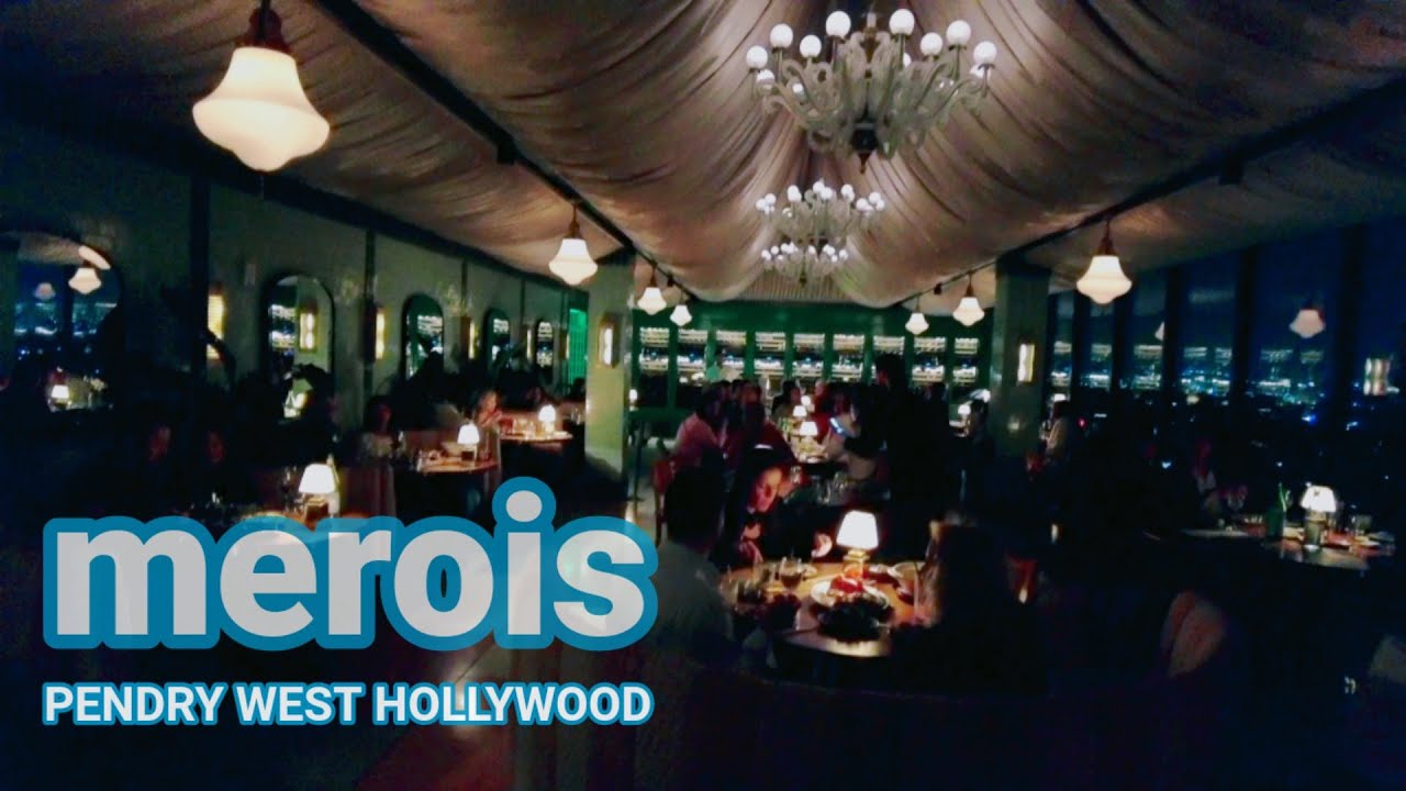 V26 🇺🇲MEROIS at Pendry West Hollywood | Wolfgang Puck Rooftop Restaurant