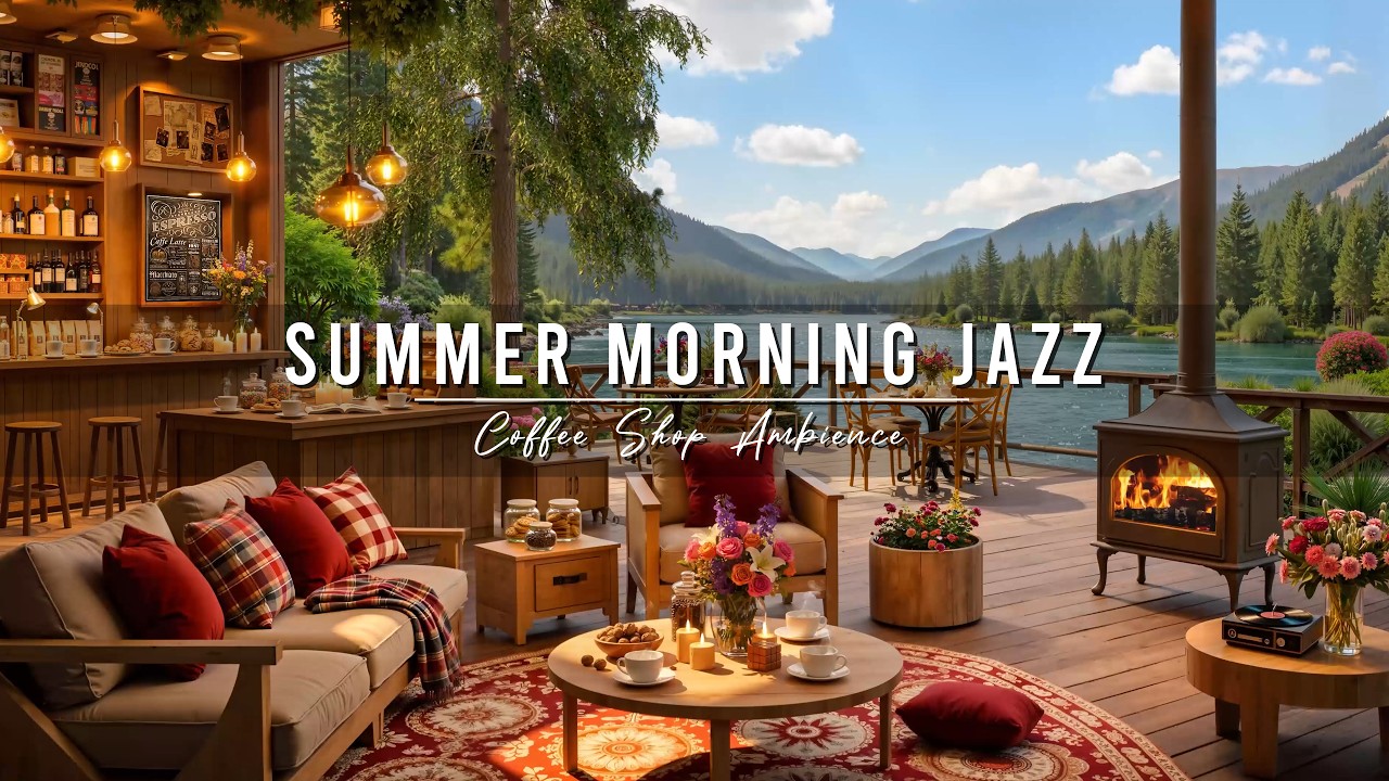 Warm Morning Jazz 🌞 Summer Coffee Shop Ambience & Smooth Jazz Instrumental Music for Relaxing, Work