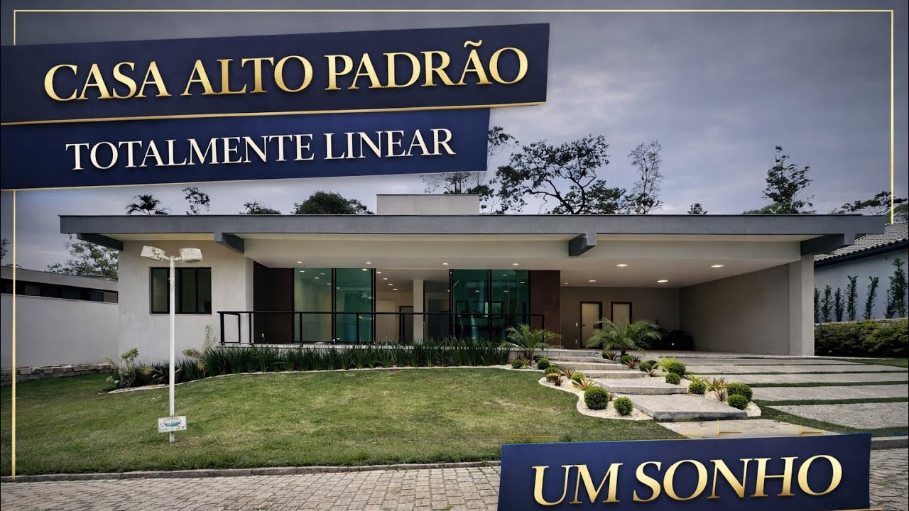 CASA LINEAR, COM 3 SU&Iacute;TES, ESCRIT&Oacute;RIO, 4 VAGAS EM CONDOM&Iacute;NIO NO BAIRRO QUEBRA FRASCOS- TERES&Oacute;POLIS.