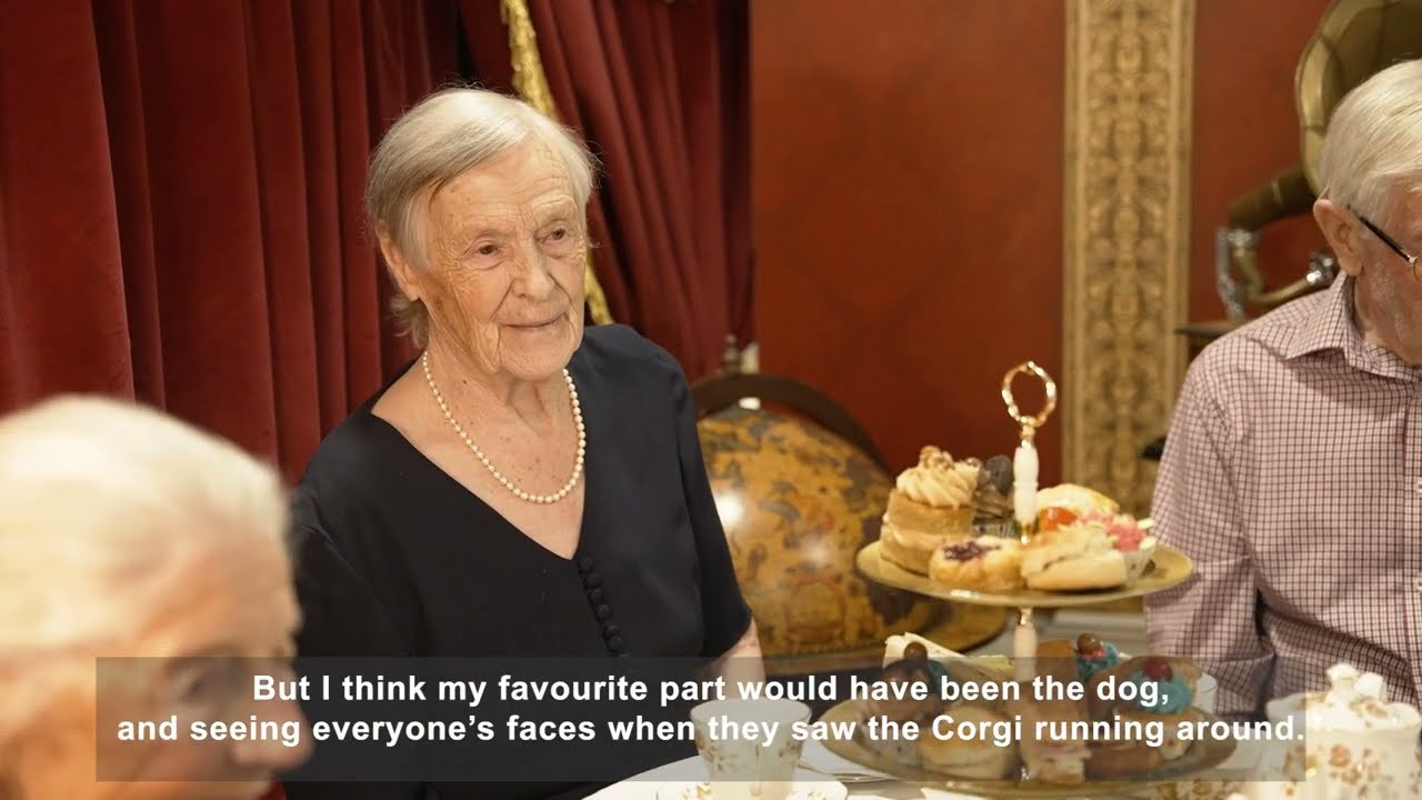 Marcel Le Corgi Visits Care UK Home Transformed in Buckingham Palace for the Platinum Jubilee 2022