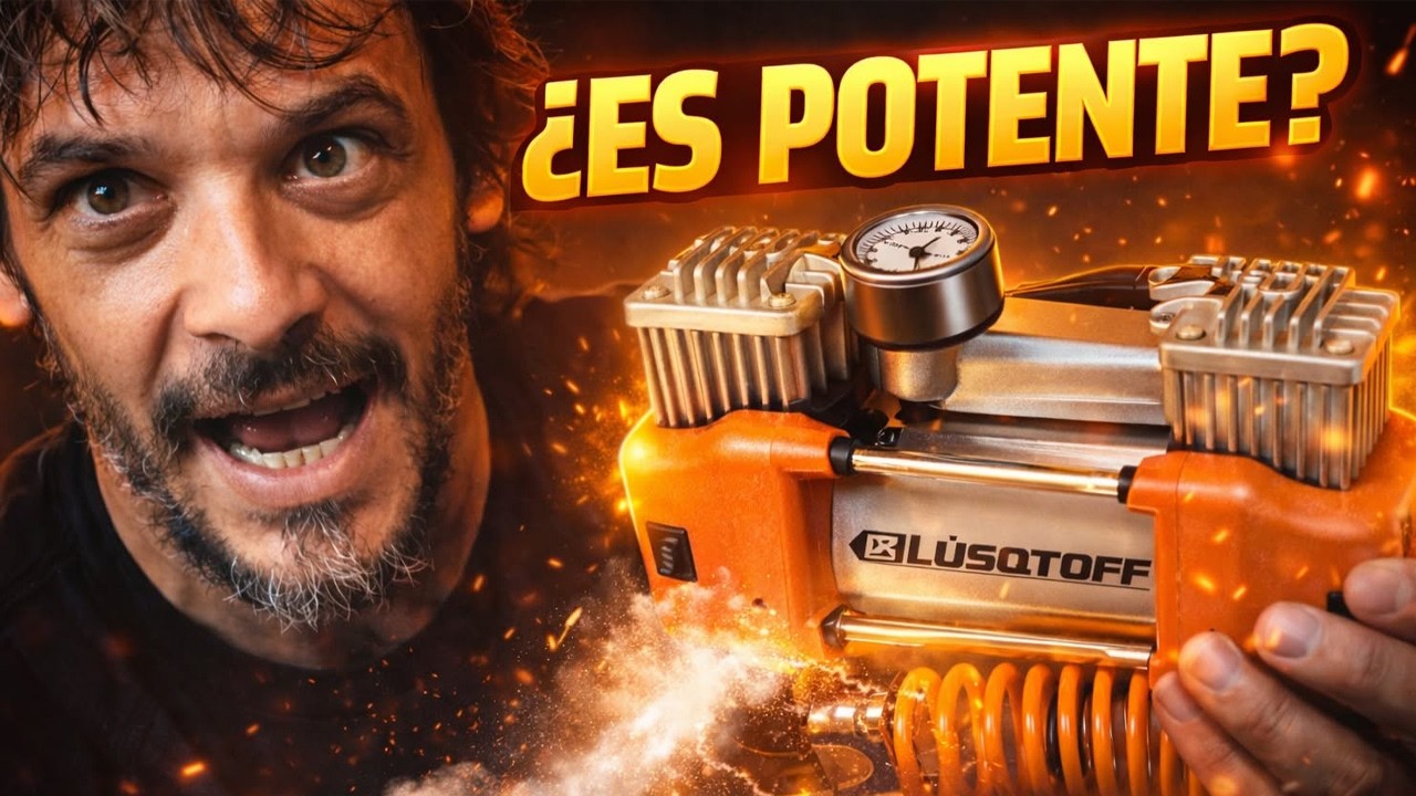 Mini Compresor Inflador Digital Luqstoff MCL150-8