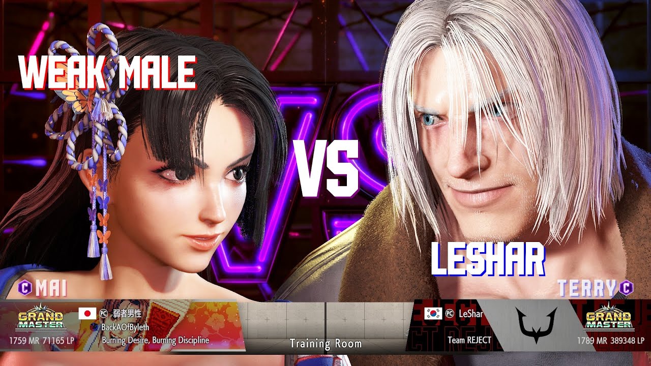 SF6 weak male (Mai Classic) Vs leshar (Terry Classic)