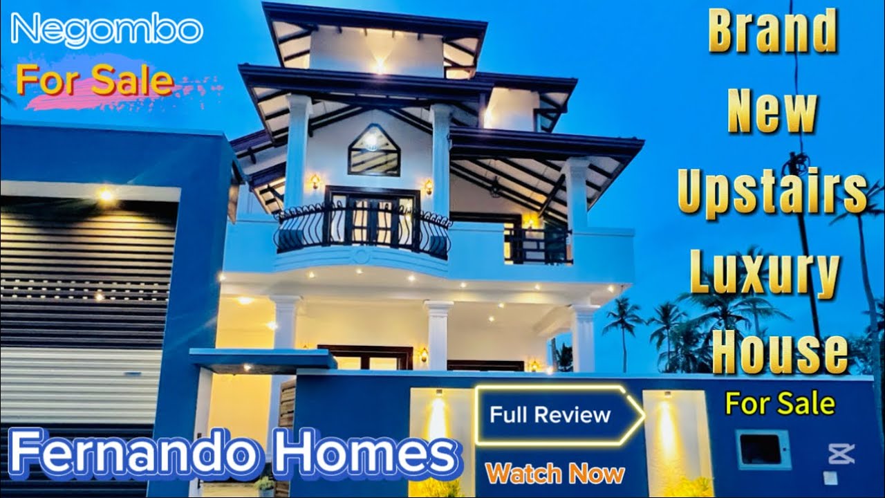 (SOLD) දැන් නිමකල මීගමුවේ අනර්ඝ තට්ටු නිවස විකිණීමට Now Completed Brand New House Sale In Negombo