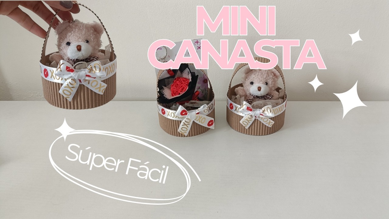 Como hacer una mini canasta (Super fácil)