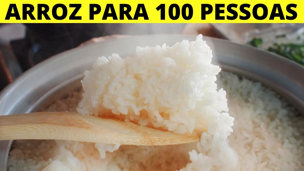 QUANTOS QUILOS DE ARROZ PARA 100 PESSOAS?