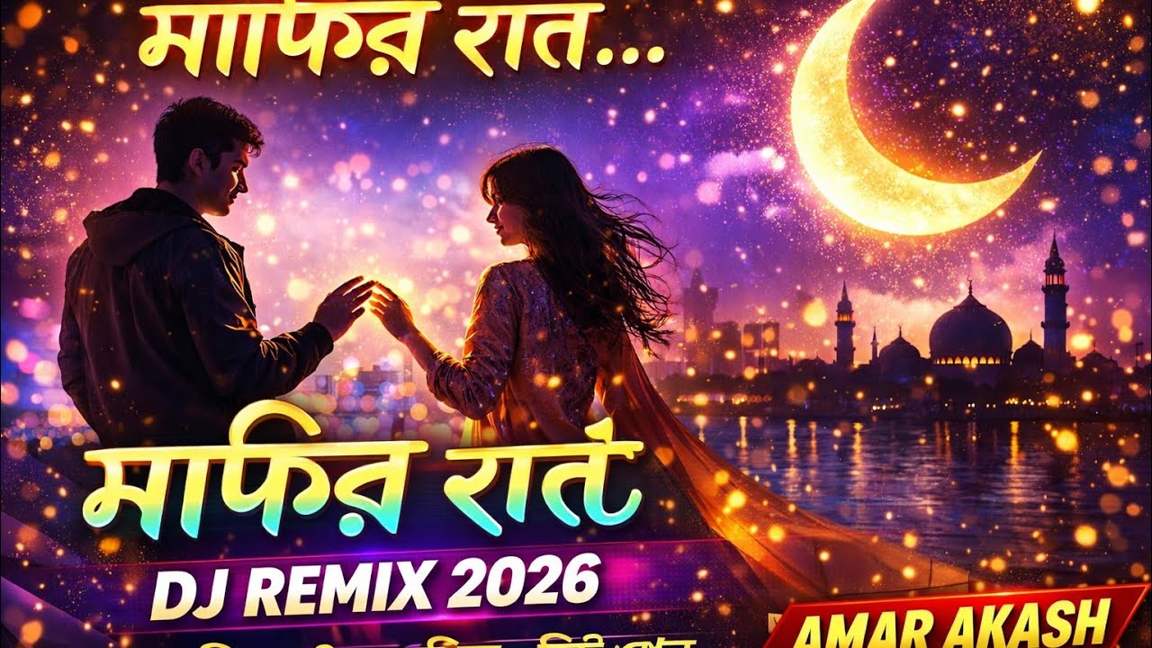 মাফির রাতে DJ Remix 2026 | Bangla Romantic Spiritual Song | Viral DJ Mix | AMAR AKASH #song #bangla 