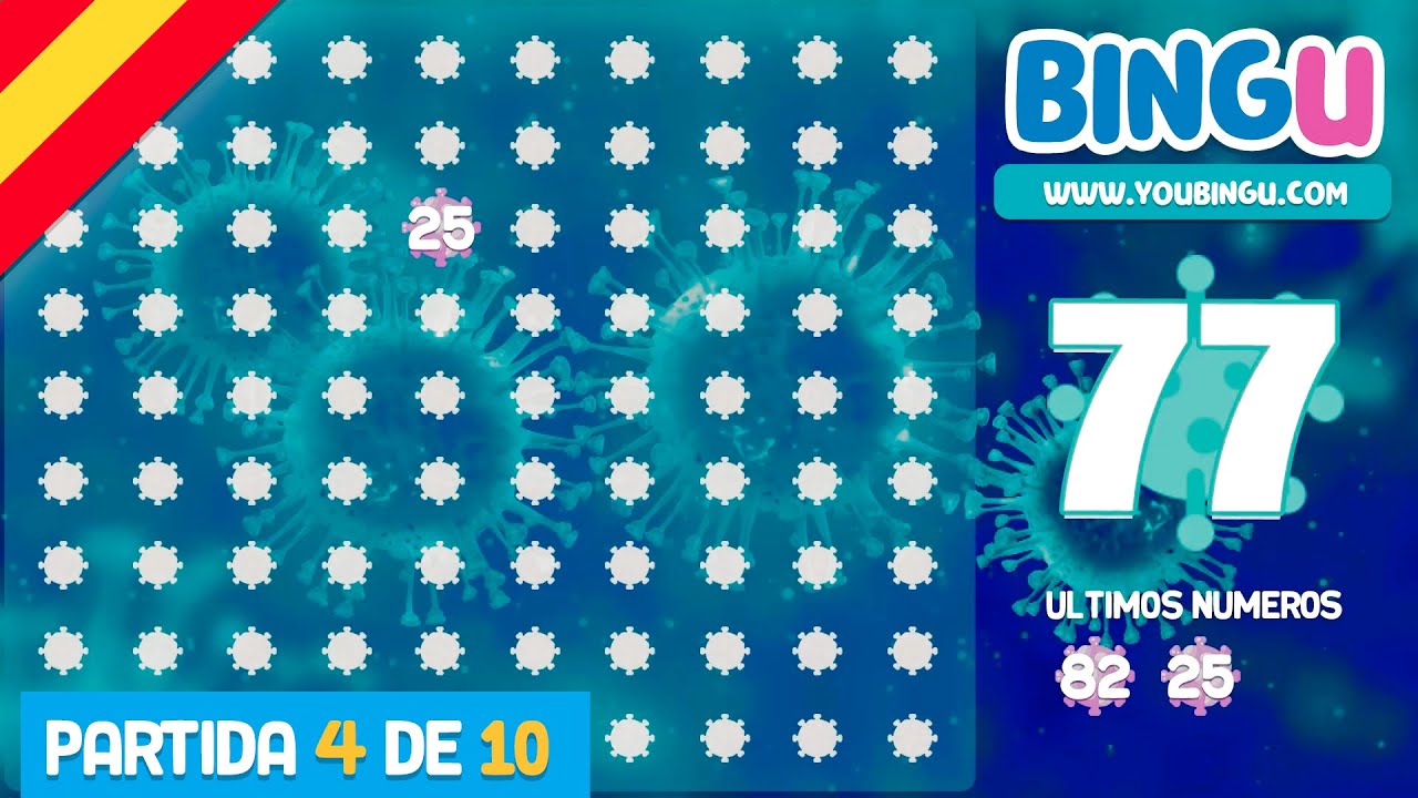 BINGO con diseño Virus, Juega sin limites y suscríbete al canal