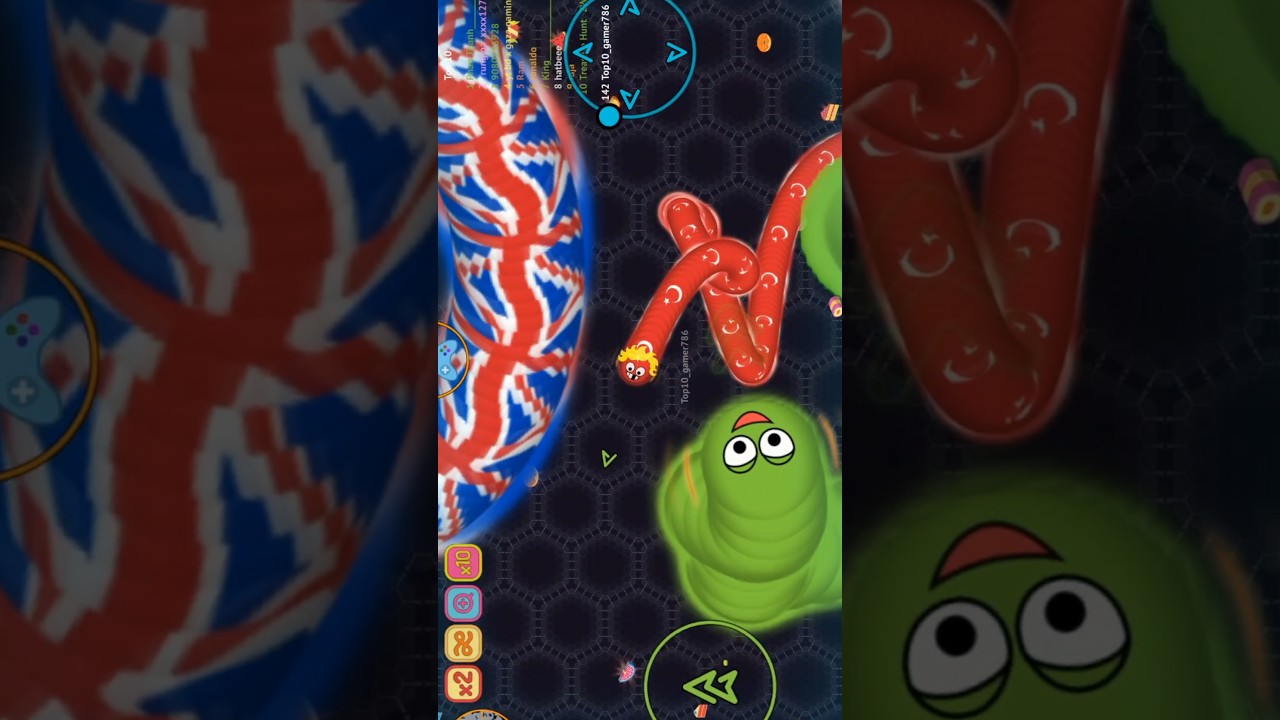 Wormate.io😲The Best Powerfull Well Done Epic #wormate.io#snake#slither.io#shots