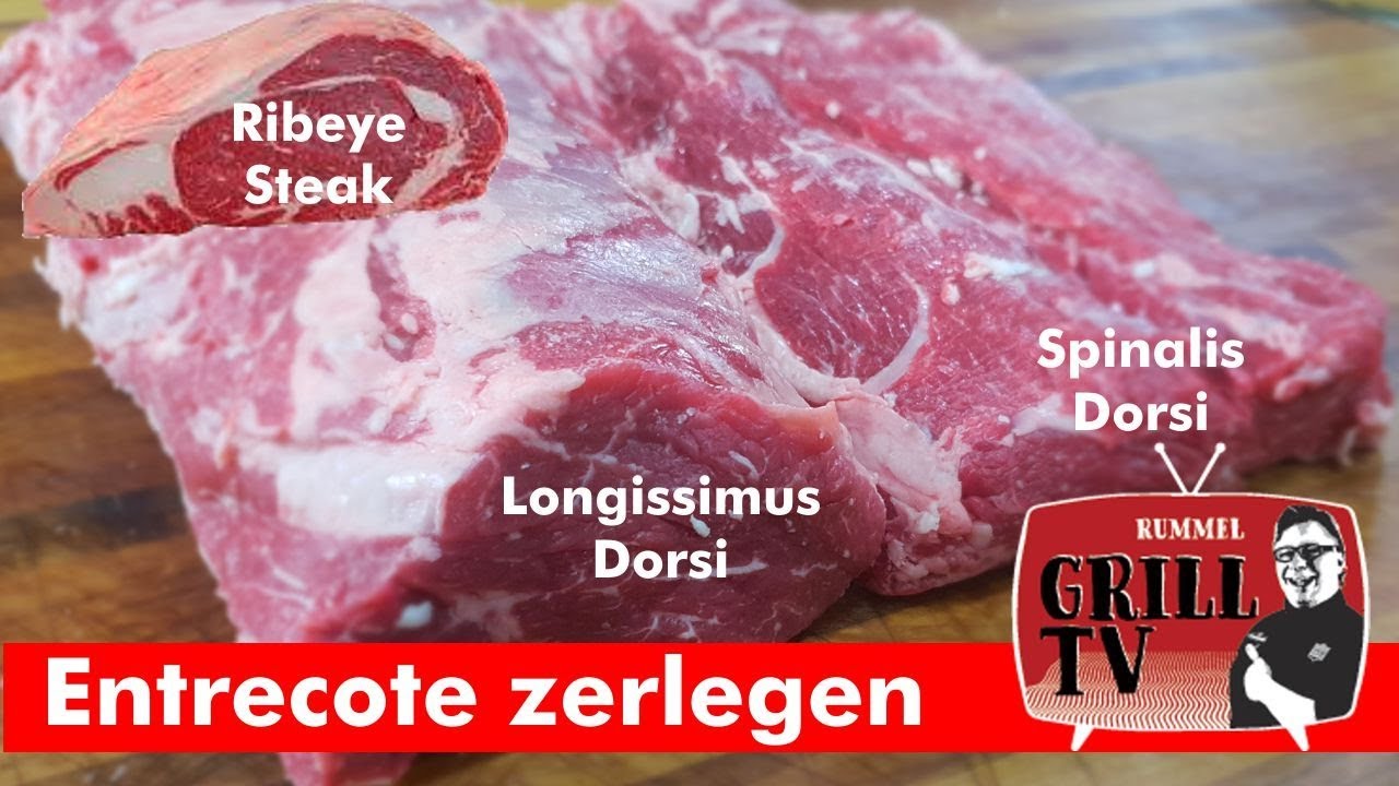 Entrecote zerlegen in Ribeye- Cap und Kern Steak Tutorial--- Rummel Grill TV#rummelgrilltv