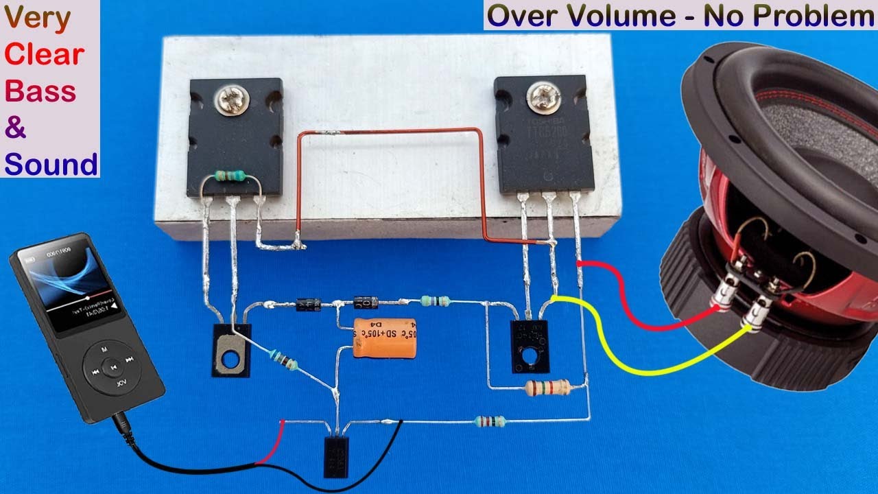 Very Clear Bass Powerful Amplifier 🔥🔥 How to make Amplifier Over Volume , Over Load, No Noise