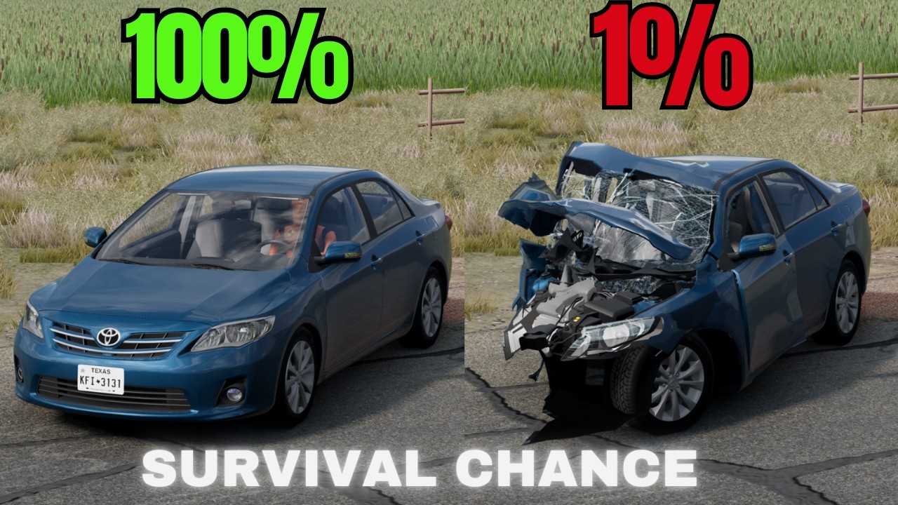 Realistic Survival Chance Crashes #16 | BeamNG.drive