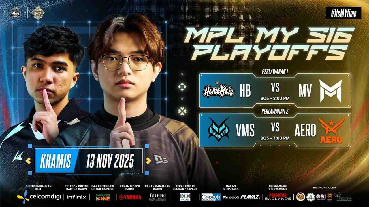 LIVE | [BM] MPL MY Season 16 Playoffs Hari 1