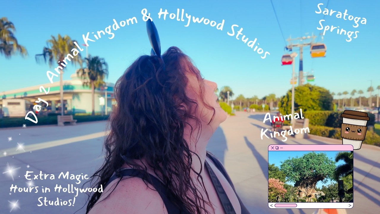 Walt Disney World Day 2 🤍 | Animal Kingdom, Saratoga Springs & Late-Night Hollywood Studios ✨