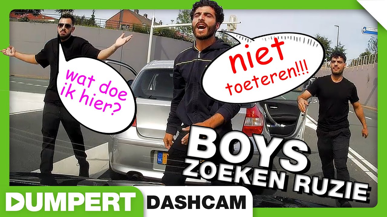 Boys zoeken ruzie! | Dumpert Dashcam 48
