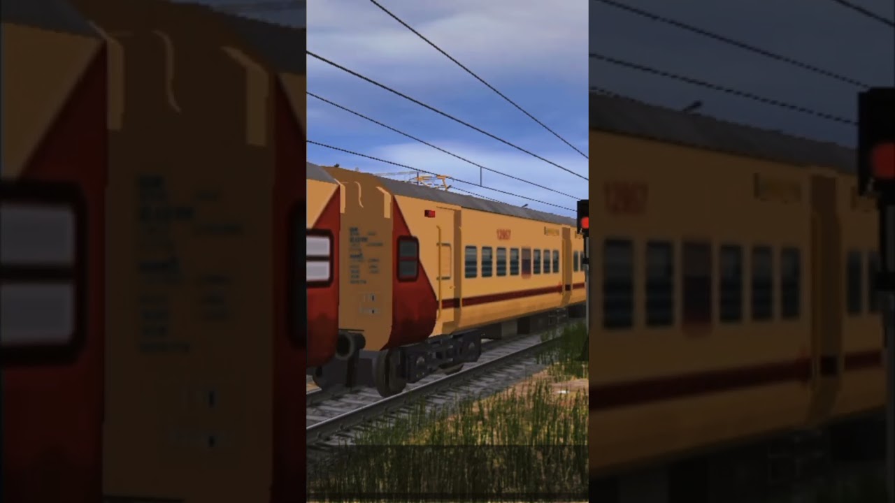 SLOW MOTION train crossing #shorts #train