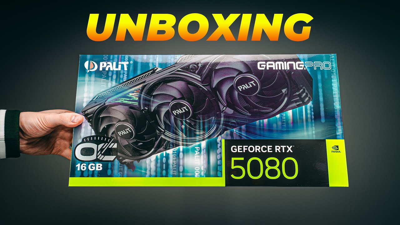 First NVIDIA 50-series OC GPU Unboxing - Palit RTX 5080 GamingPro