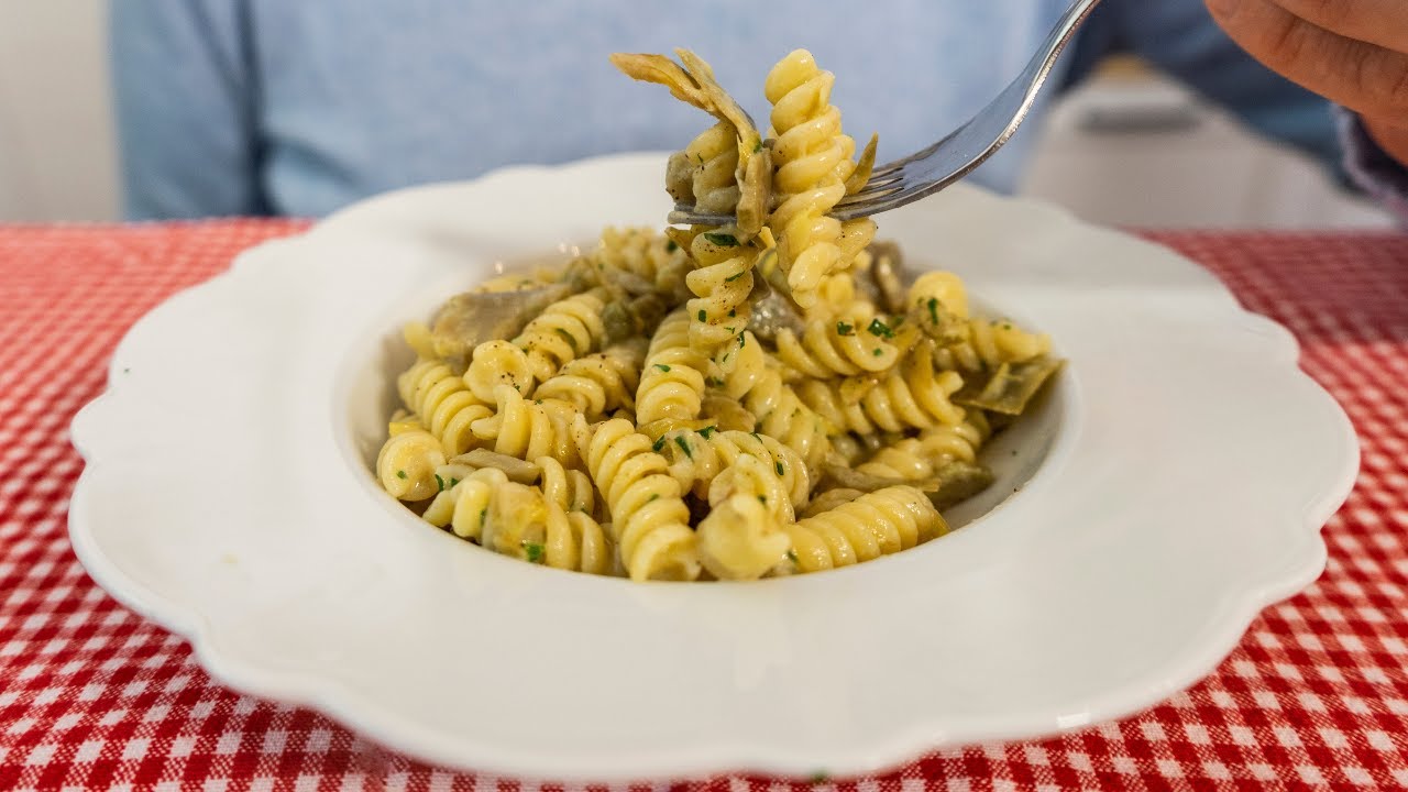 Fusilli con carciofi: questa è la pasta più semplice e gustosa che abbia mai mangiato Ricetta veloce
