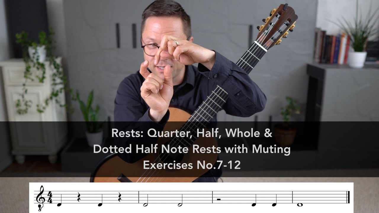 Rests: Quarter, Half, Whole, Dotted Half Note Rests (Rhythm Lesson and Exercises)
