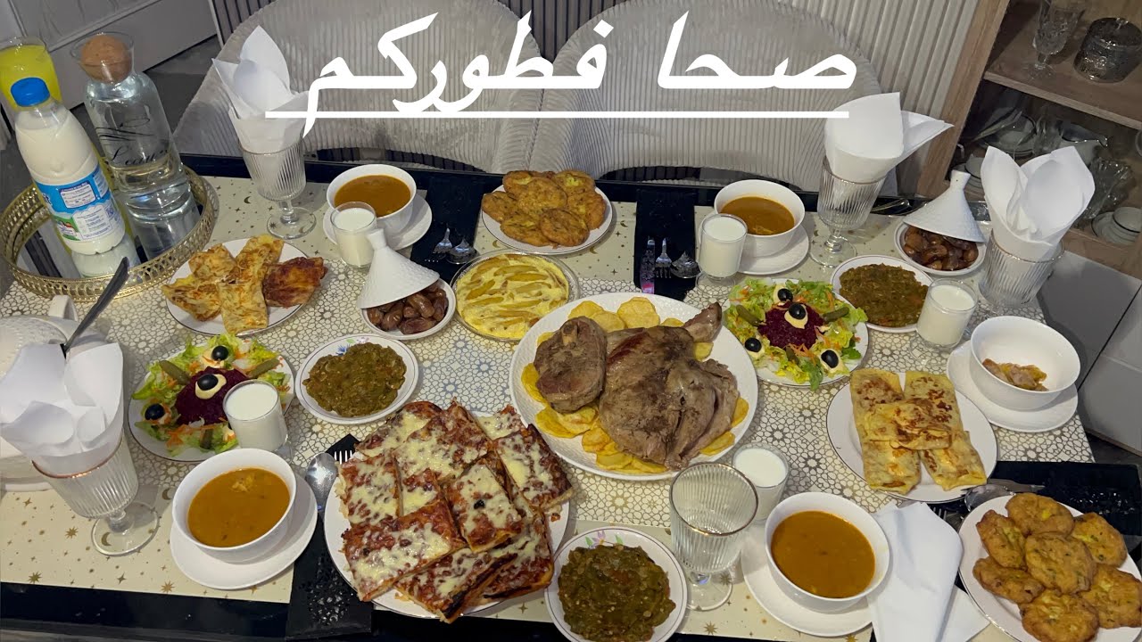 مائدة التاسعة عشرة من رمضان 🌙 احلى افطار مع الوالدين 💝درت كتف فل الفرن 👍🔔