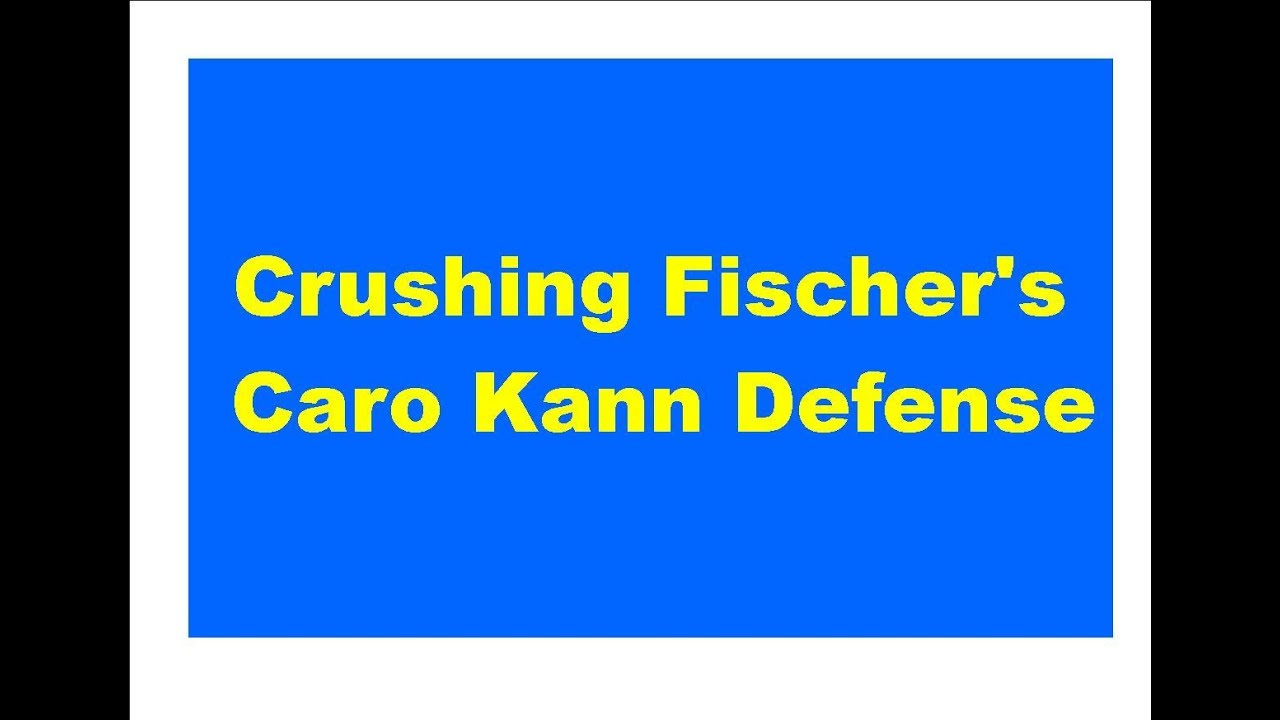 Crushing Fischer's Caro Kann Defense: Gerschenkron vs Fischer - 1935