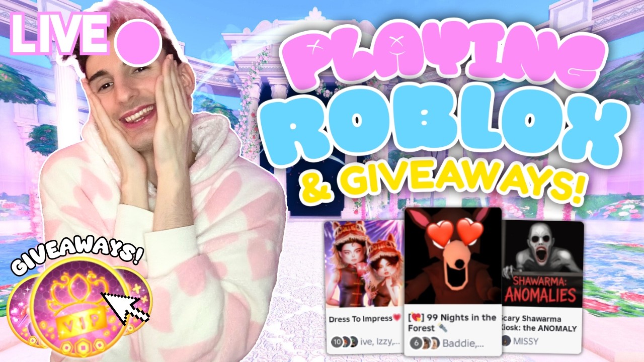 🔴 LIVE - PLAY ROBLOX WITH ME & WIN GIVEAWAYS! COME JOIN!