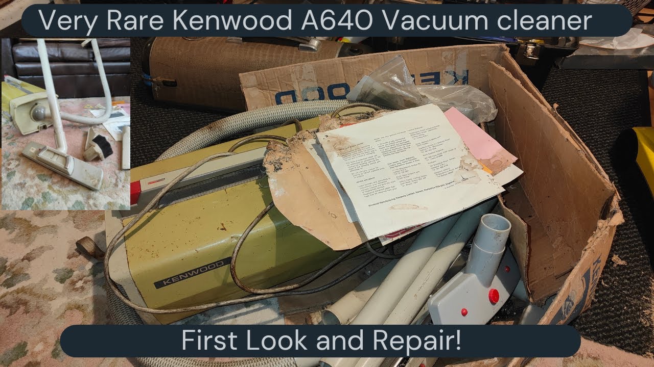 Vintage 1960's Kenwood A640 Vacuum - De-MouseNesting, Repair & First Look.