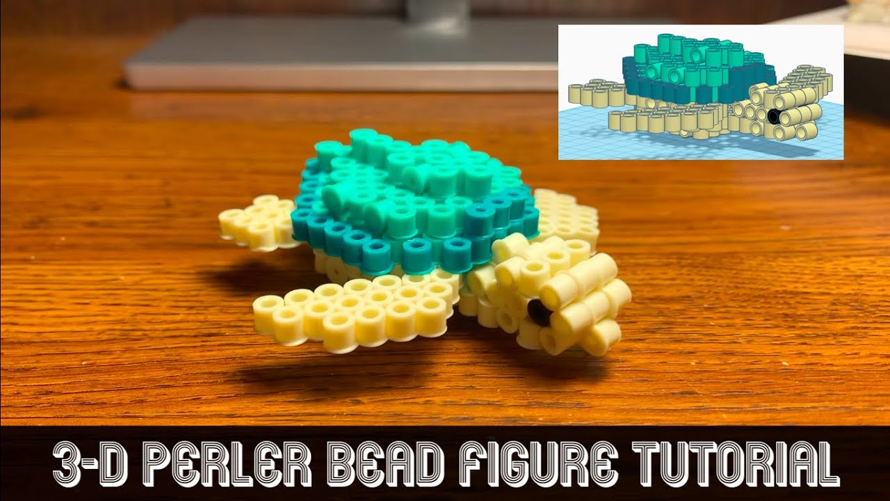 Sea Turtle - 3-D Perler Bead Model Tutorial