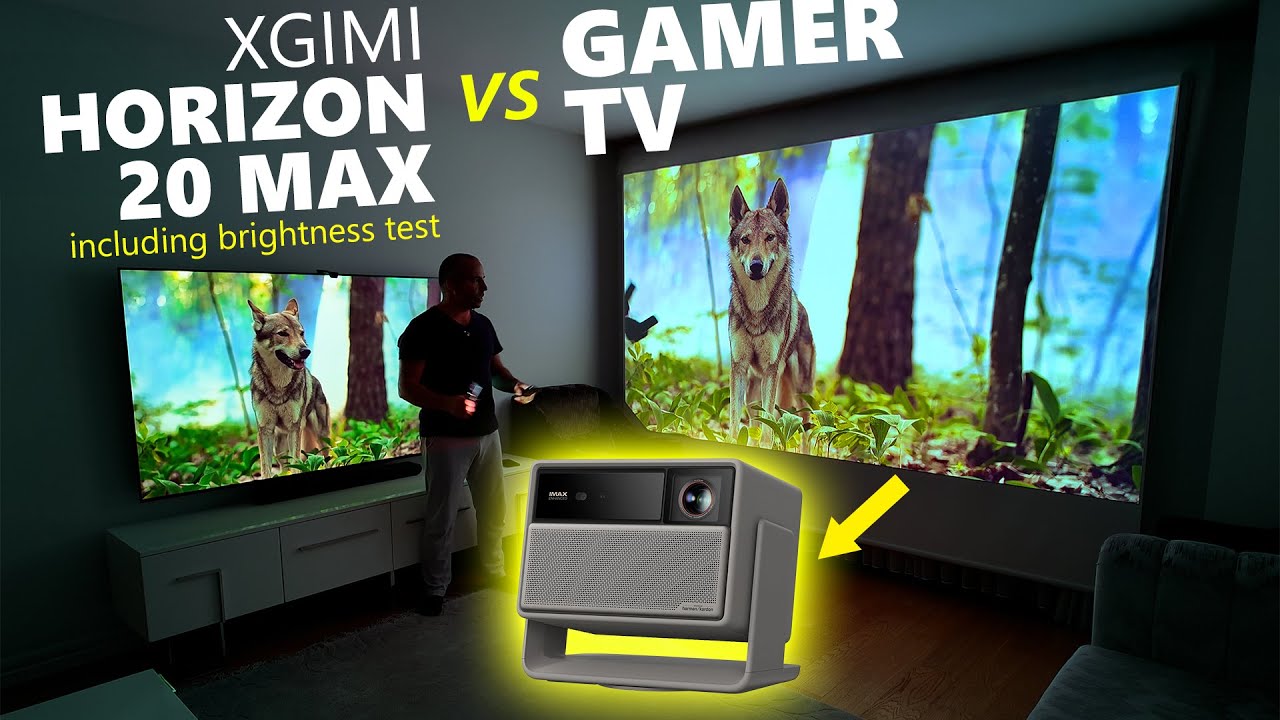 Сравнение яркости Xgimi Horizon 20 Max и телевизора