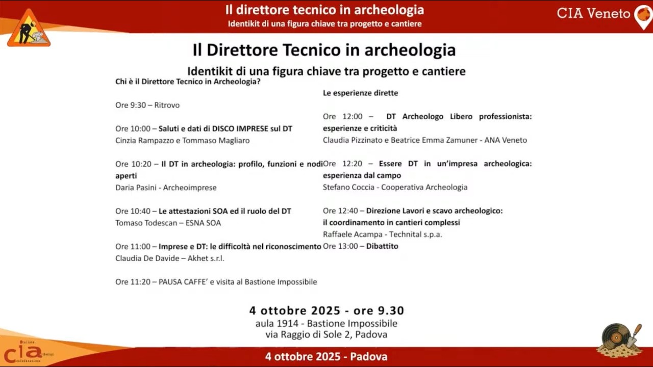 Il Direttore Tecnico in archeologia: identikit di una figura chiave tra progetto e cantiere