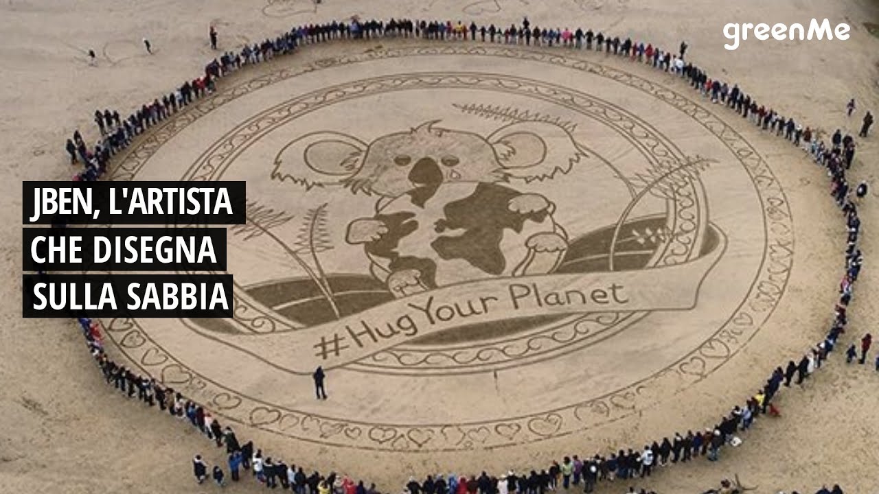 Jben, l'artista che disegna sulla sabbia