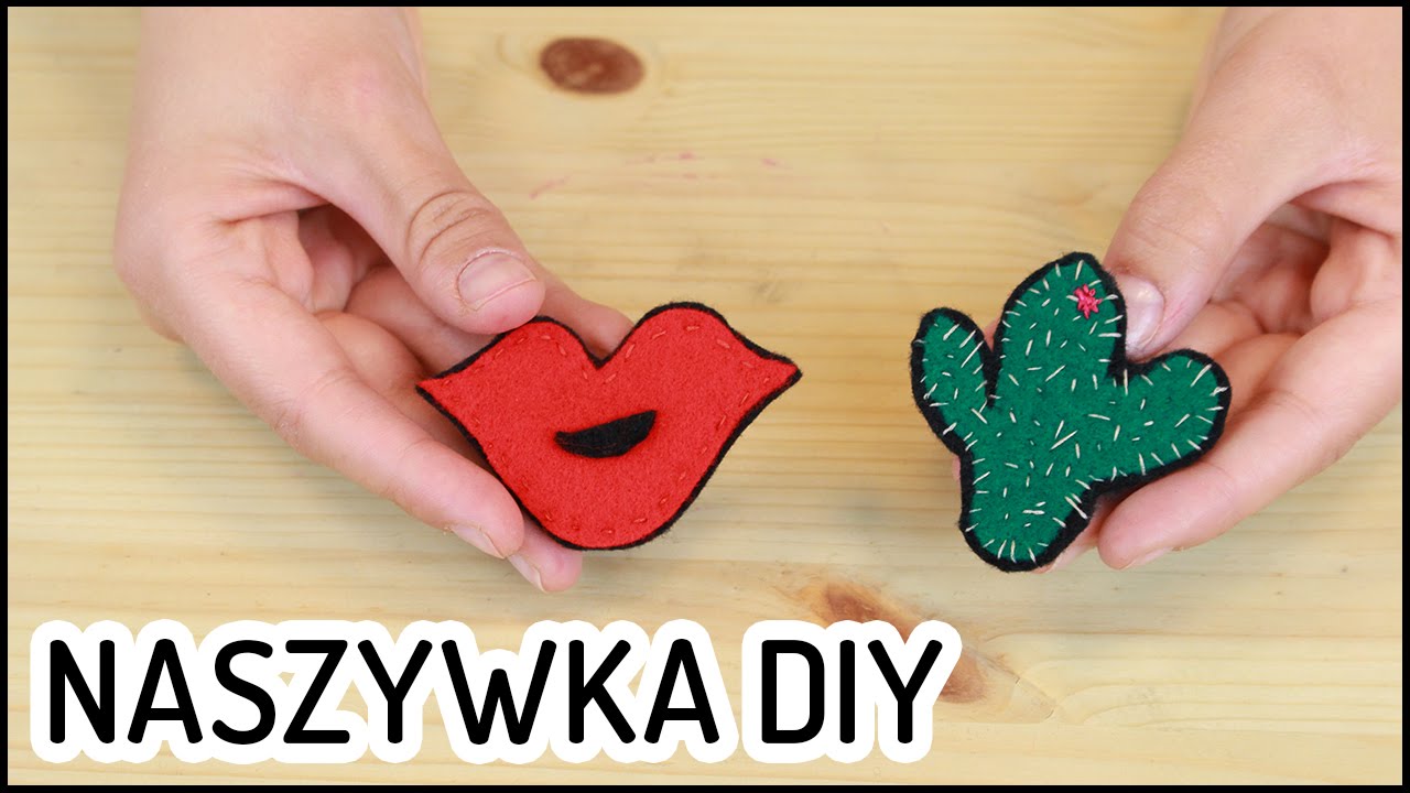 DIY naszywki na ubrania i broszki z filcu: pomysł na modną biżuterię