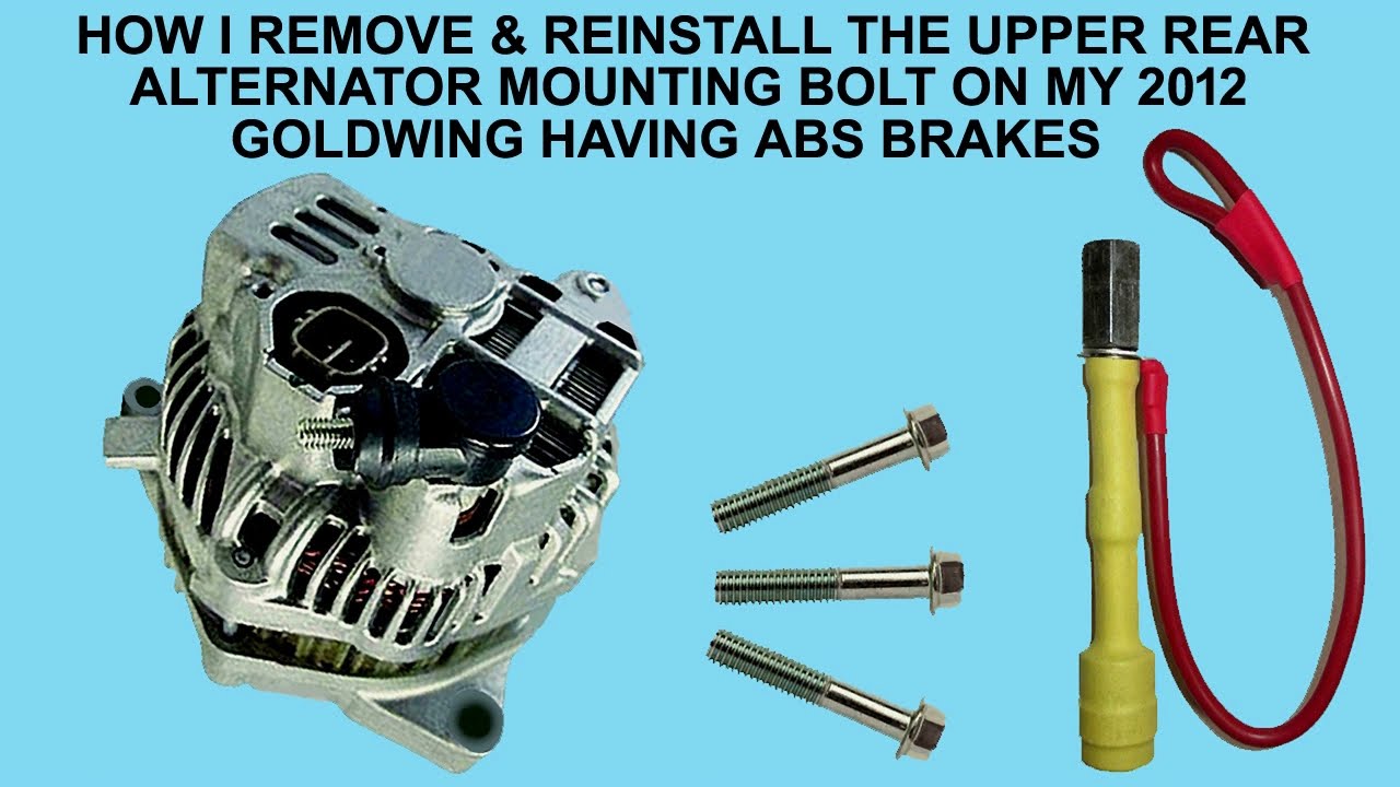 GoldWing GL 1800 ALTERNATOR BOLT TOOLS