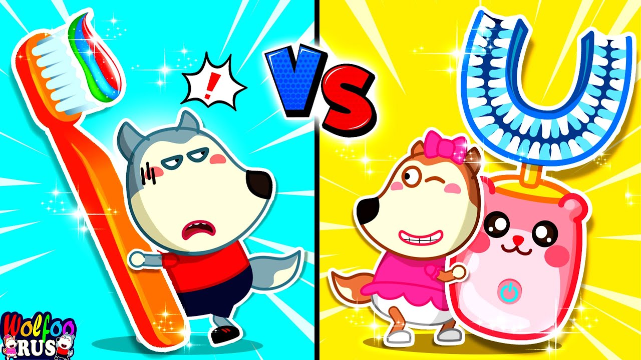 Не выбирайте неправильную зубную щетку! | Здоровые привычки для детей | Wolfoo Russian