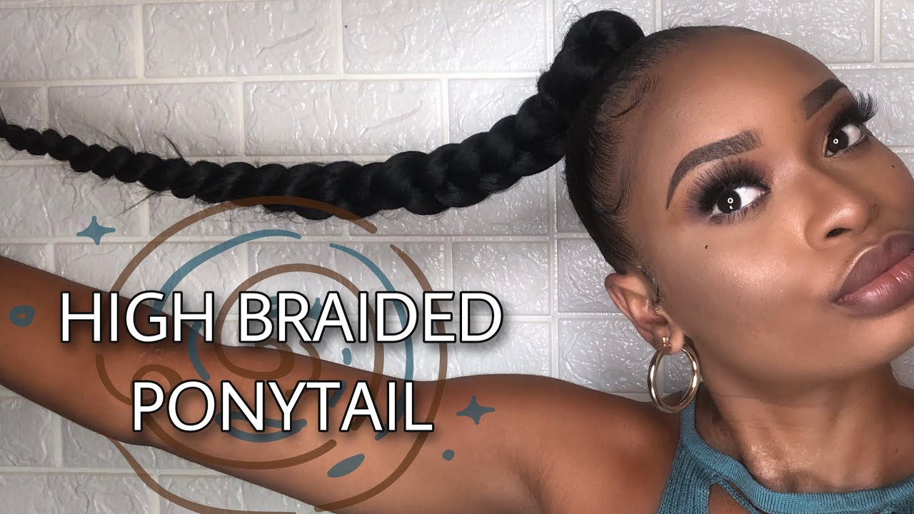 HOW TO - BRAIDED PONYTAIL (Haut Chignon Avec Tresse) | Step By Step
