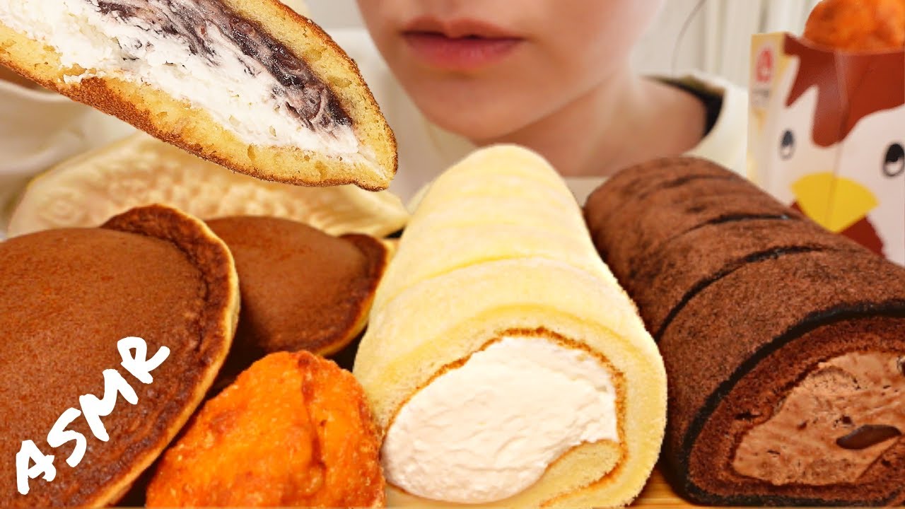 【咀嚼音】ローソンスイーツを爆食するもこもこモッパン｜ASMR｜Eating Sounds