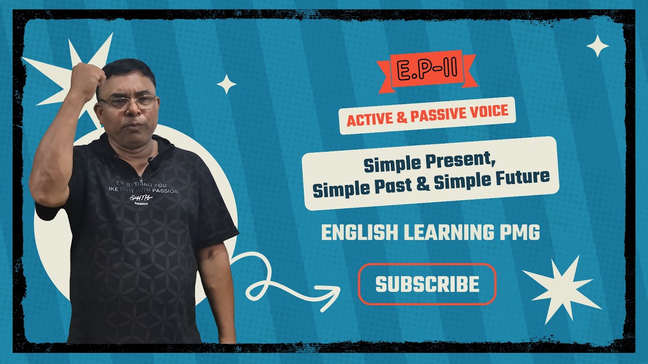 Passive Voice Made Easy | Simple Present, Past & Future Tense | PMG Episode 11