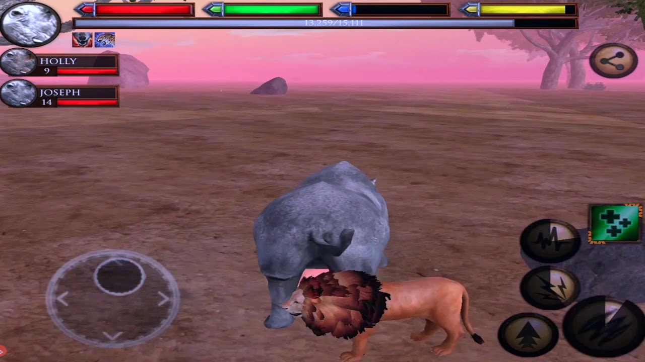 Rhino VS Lion, Cheetah, Ultimate Savanna Simulator