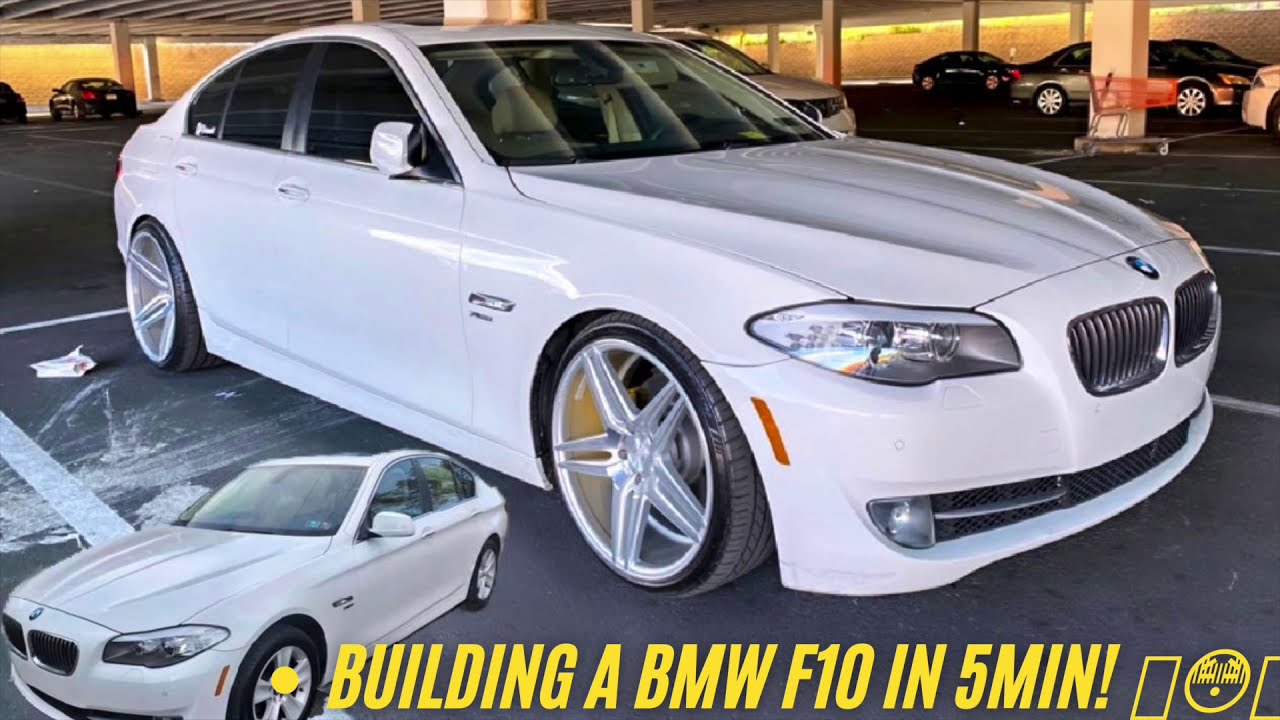 BMW 528i XDRIVE  F10 || H&R ADJUSTABLE SPRINGS AND WHEELS!!! Prt.1